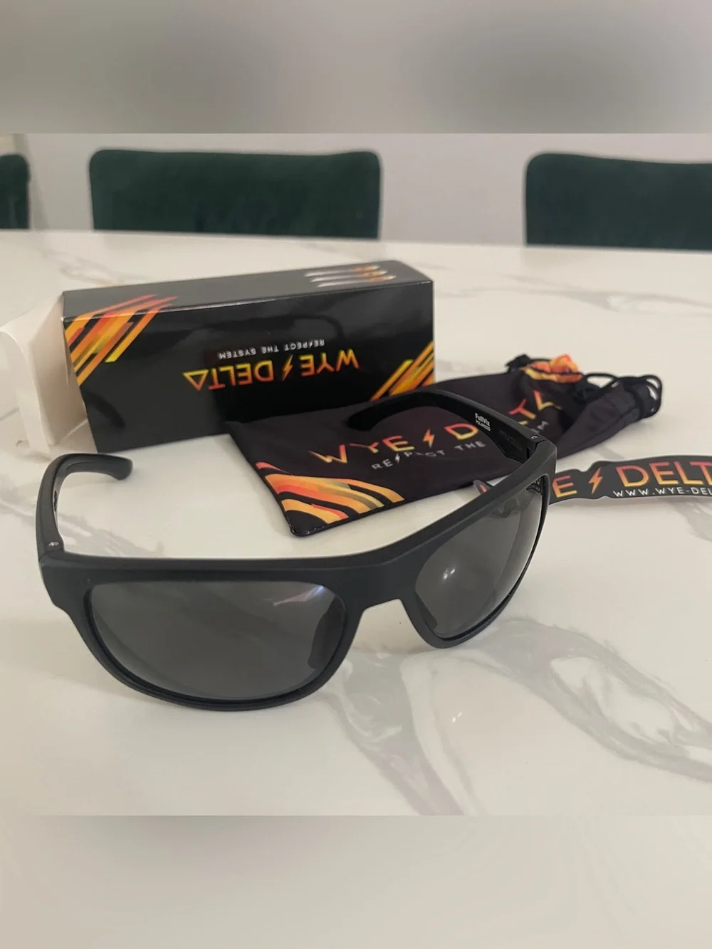 Wye Delta  fullviz  Black Sunglasses - Polarized UV Protection